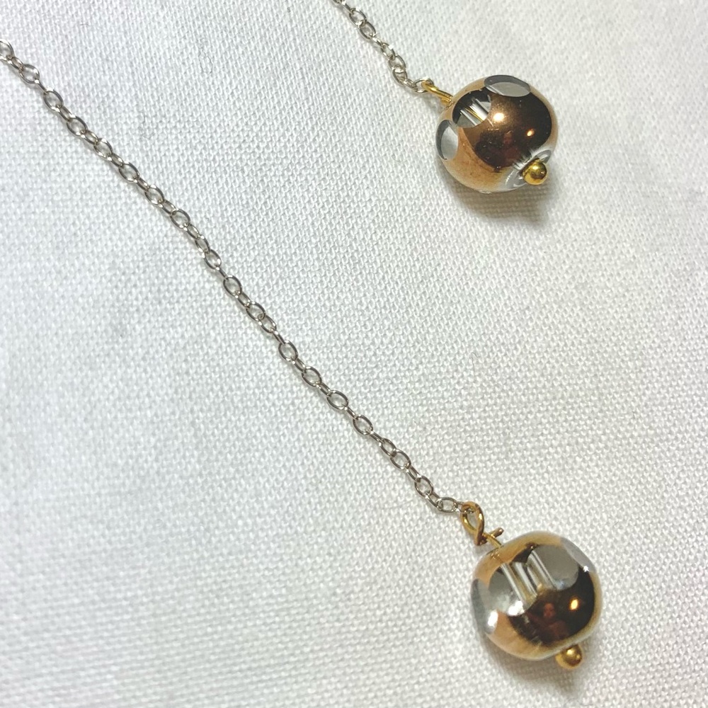 New Sterling Cathedral Drops w crystal dangle Earrings